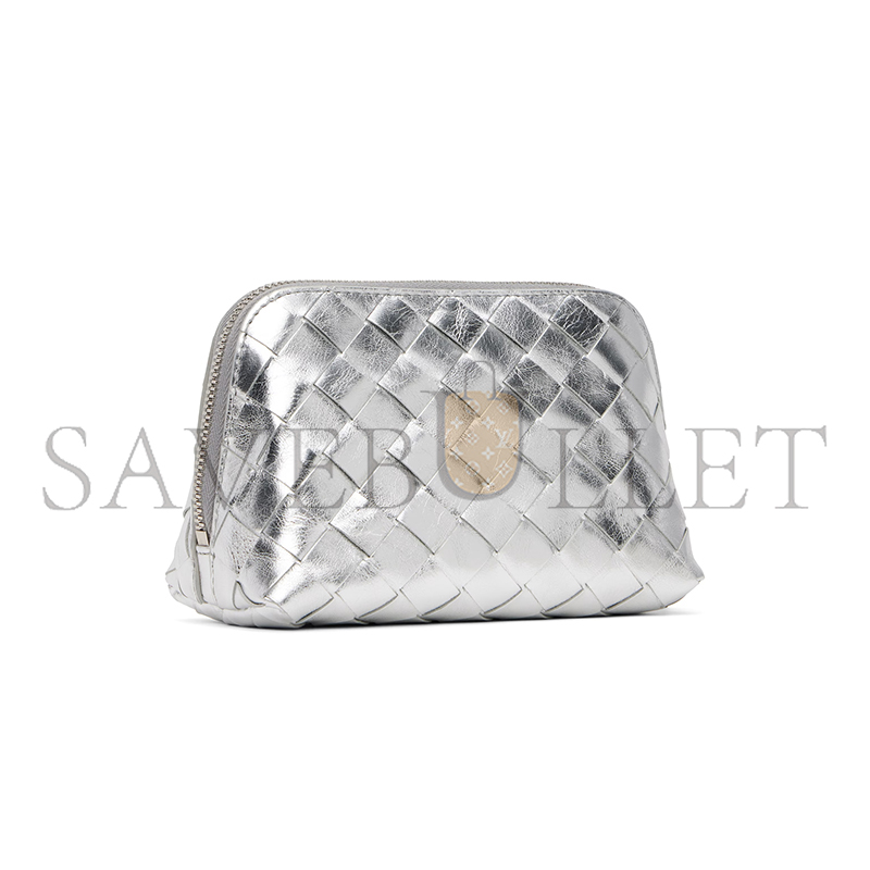 BOTTEGA VENETA INTRECCIATO SMALL BEAUTY POUCH 764044V4P108101 (16.5*10.5*9cm)